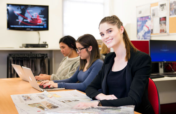 media students researching