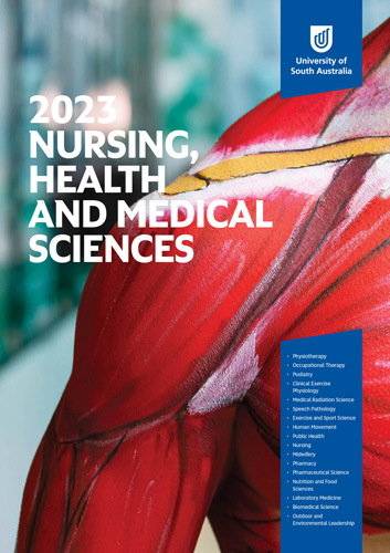 2023 Nursing, Health and Medical Sciences brochure cover