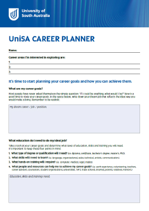 Career Planner Worksheet